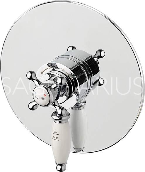 Sagittarius Butler Concealed Thermostatic Shower Valve (Chrome).