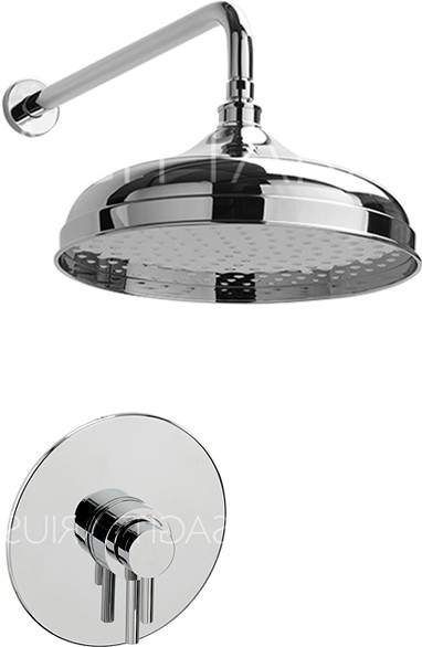 Sagittarius Ergo Shower Valve With Arm & 300mm Head (Chrome).