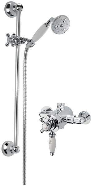 Sagittarius Fantasy Exposed Shower Valve With Slide Rail Kit (Chrome).