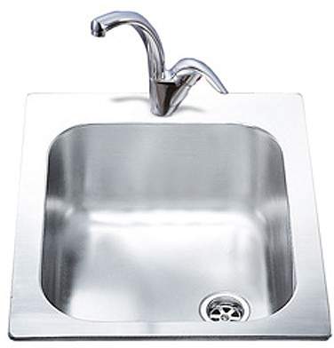 Smeg Sinks 1.0 Bowl Rectangular Stainless Steel Single Inset Sink.