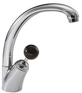 Smeg Taps Genoa Single Lever Kitchen Tap With Joystick Control (Chrome).