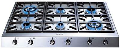 Smeg Gas Hobs Classic 6 Burner Gas Hob. 900mm.