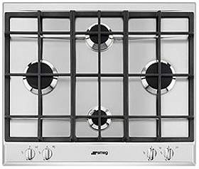 Smeg Gas Hobs 4 Burner Gas Hob. 60cm (Stainless Steel).