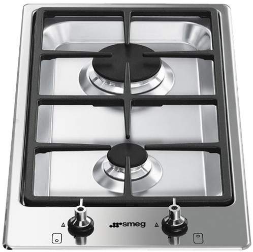 Smeg Gas Hobs Domino Ultra Low Profile Gas Hob. 30cm (S Steel).