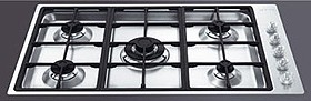 Smeg Gas Hobs Linear Flush Fit 5 Burner Gas Hob. 900mm.