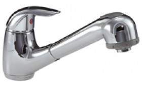 Smeg Taps Pull Out Rinser Kitchen Tap With Single Lever (Chrome).