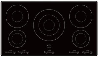 Smeg Induction Hobs 5 Ring High Power Touch Control Hob. 900mm.