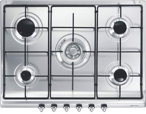 Smeg Gas Hobs Classic 5 Burner Gas Hob. 70cm (Stainless Steel).