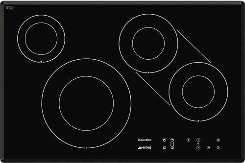 Smeg Induction Hobs 4 Ring Induction Hob With Angled Edge. 77cm.