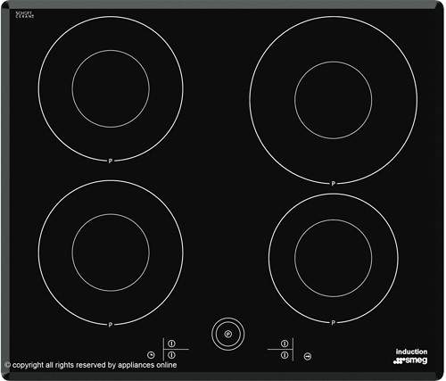 Smeg Induction Hobs 4 Ring Induction Hob With Angled Edge. 60cm.