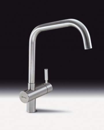 Smeg Taps Siena Kitchen Tap With Single Lever (Brushed Stainless Steel).