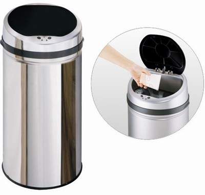 Auto Sensor Bin 42 Litre Stainless Steel Waste Bin.