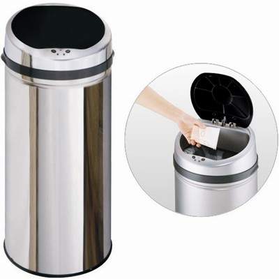 Auto Sensor Bin 50 Litre Stainless Steel Waste Bin.