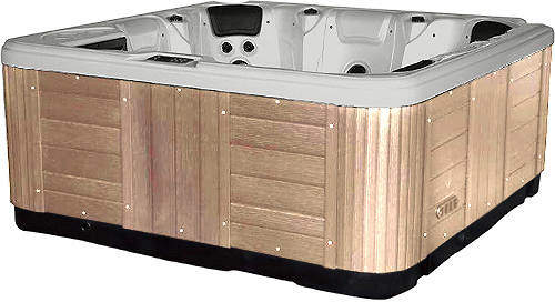 Hot Tub Gypsum Hydro Hot Tub (Light Yellow Cabinet & Yellow Cover).