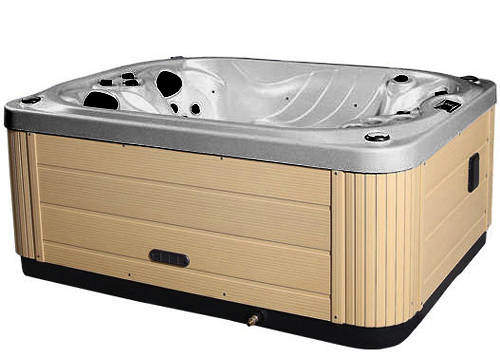 Hot Tub Gypsum Mercury Hot Tub (Light Yellow Cabinet & Yellow Cover).