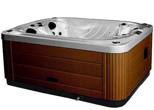 Hot Tub Gypsum Mercury Hot Tub (Chocolate Cabinet & Gray Cover).