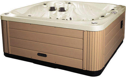 Hot Tub Pearl Neptune Hot Tub (Light Yellow Cabinet & Yellow Cover).