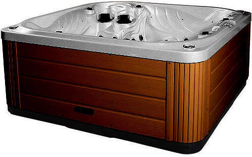 Hot Tub Gypsum Neptune Hot Tub (Chocolate Cabinet & Yellow Cover).