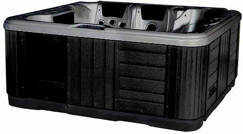 Hot Tub Midnight Ocean Hot Tub (Black Cabinet & Grey Cover).