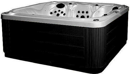 Hot Tub Gypsum Venus Hot Tub (Black Cabinet & Grey Cover).