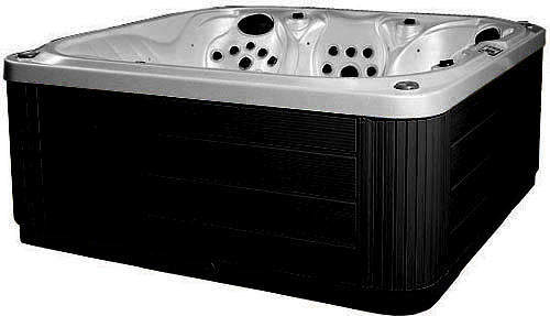 Hot Tub Gypsum Venus Hot Tub (Black Cabinet & Brown Cover).