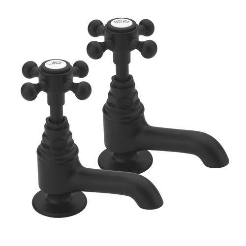 Tre Mercati Allora Basin Taps (Pair, Matt Black).