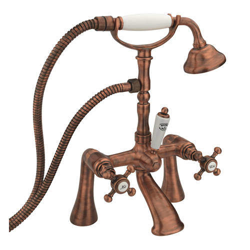 Tre Mercati Allora Bath Shower Mixer Tap & Kit (Copper).