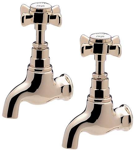 Tre Mercati Kitchen Imperial Bib Taps (Gold, Pair).