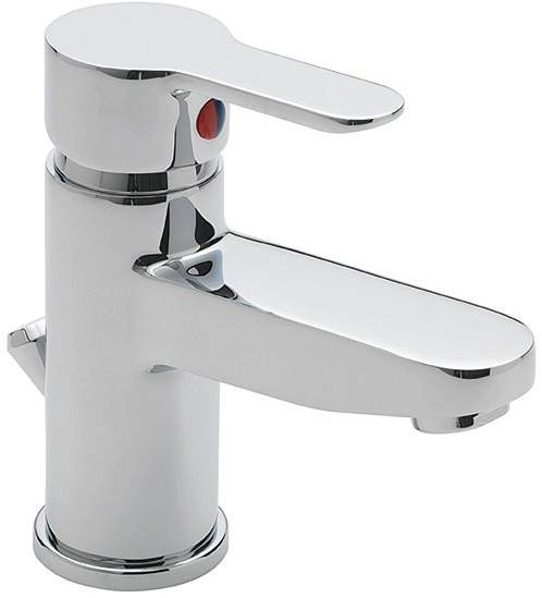 Tre Mercati Lollipop Mono Basin Mixer Tap With Pop Up Waste (Chrome).