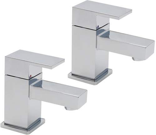 Tre Mercati Edge Basin Taps (Chrome).