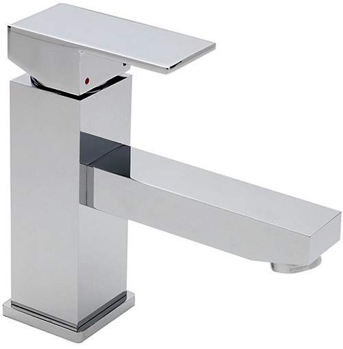 Tre Mercati Edge Mono Basin Mixer Tap With Pop Up Waste (Chrome).