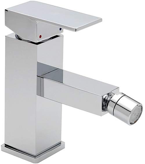 Tre Mercati Edge Bidet Mixer Tap With Pop Up Waste (Chrome).