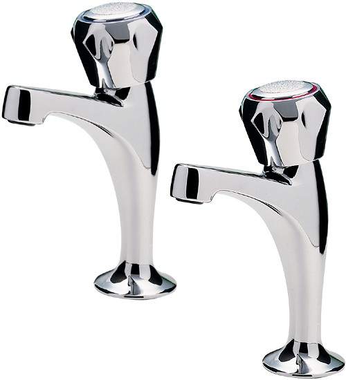 Tre Mercati Kitchen Capri High Neck Kitchen Taps With Italy Heads (Chrome).