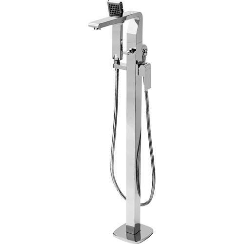 Tre Mercati Rubik Floor Mounted Bath Shower Mixer Tap With Shower Kit.