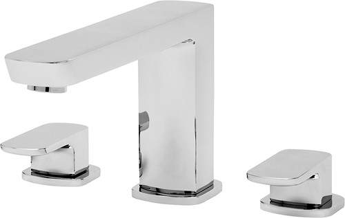 Tre Mercati Vamp 3 Tap Hole Bath Filler Tap (Chrome).