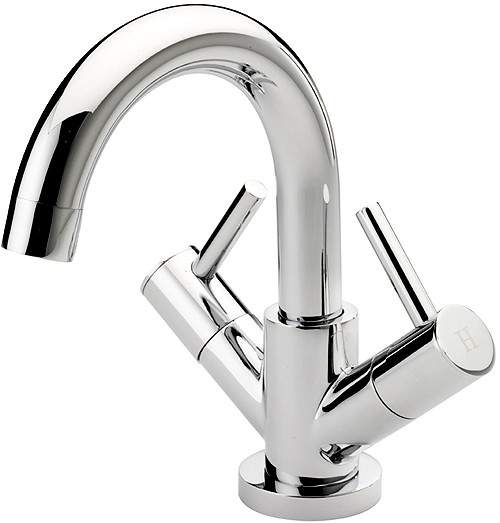 Tre Mercati Poppy Mono Basin Mixer Tap With Click Clack Waste (Chrome).