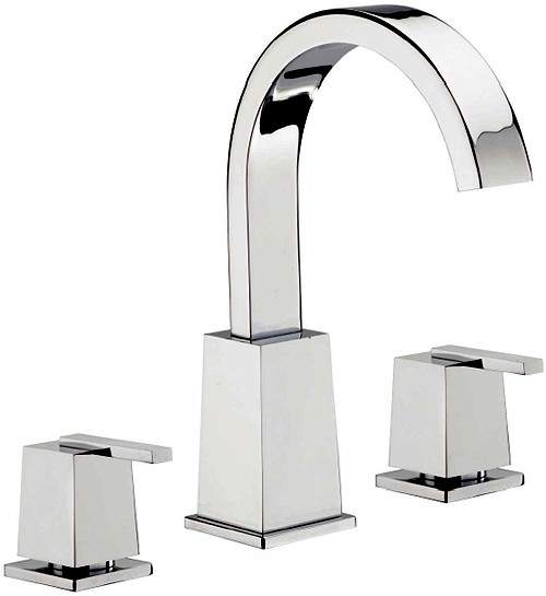 Tre Mercati Mr Darcy 3 Tap Hole Bath Filler Tap (Chrome).