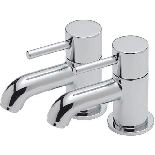 Tre Mercati Milan Basin Taps (Pair, Chrome).