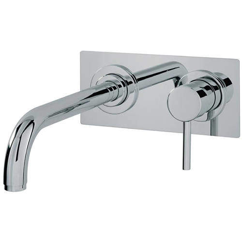 Tre Mercati Milan Wall Mounted Bath Filler Tap (260mm Spout, Chrome).