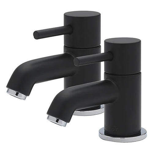 Tre Mercati Milan Basin Taps (Pair, Matt Black).