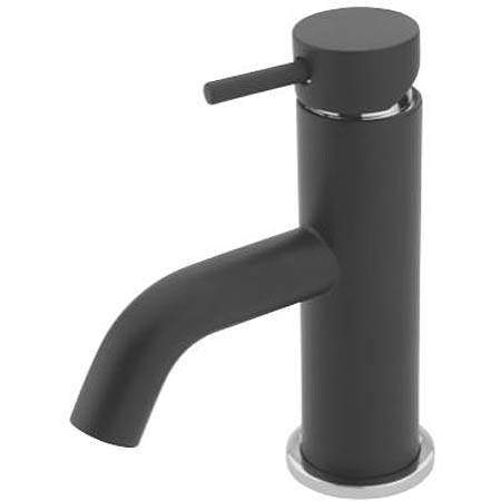 Tre Mercati Milan Mini Basin Mixer Tap With Click Clack Waste (Matt Black).