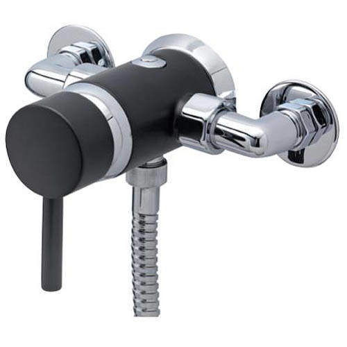 Tre Mercati Milan Exposed Manual Shower Valve (Matt Black).