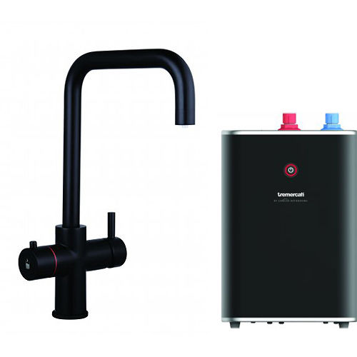 Tre Mercati Boiling Taps 3-In-1 Boiling, Hot & Cold Water Tap (Matt Black).