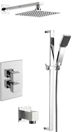 Tre Mercati Dance Twin Thermostatic Shower Valve With Slide Rail & Head.