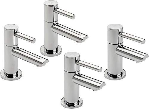 Tre Mercati Poppy Bath & Basin Taps Set (Chrome).