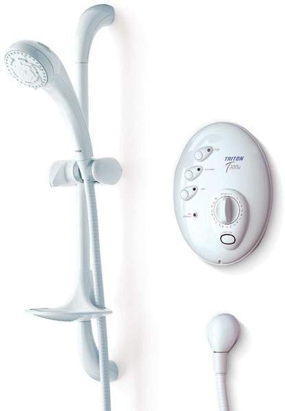 Triton Electric Showers T300si 9.5kW In White And Chrome.