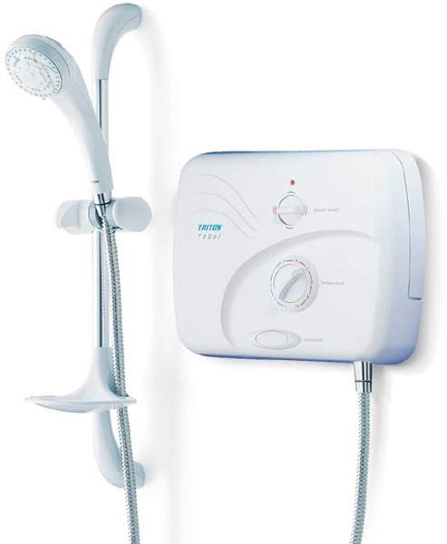 Triton Electric Showers Pumped T90xr 8.5kW In White And Chrome.
