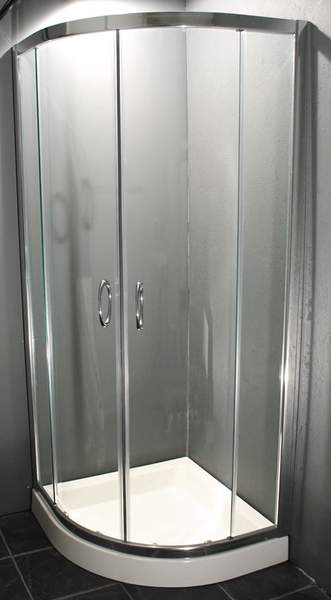 Thames 800x800mm Quadrant enclosure with stone resin tray.