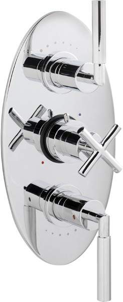 Ultra Helix Triple concealed thermostatic shower valve