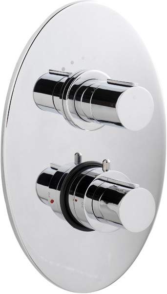 Ultra Ecco 3/4" Twin Concealed Shower Valve With Diverter.